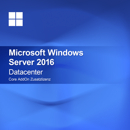 Microsoft Windows Server 2016 Datacenter, Core AddOn ekstra licens