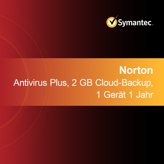 Norton Antivirus Plus, 2 GB Cloud-backup, 1 enhed 1 år