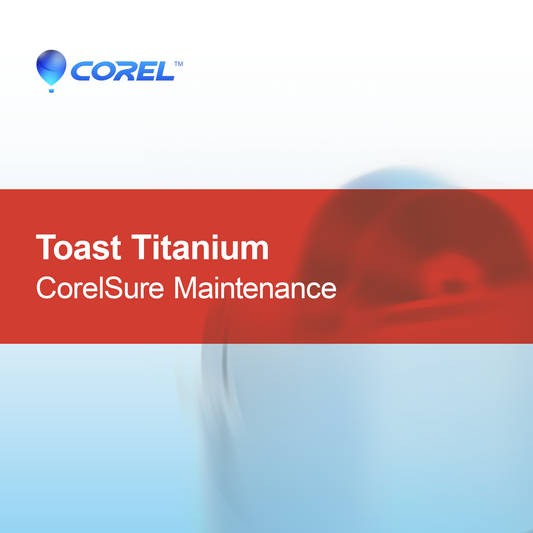 Toast Titanium CorelSure Vedligeholdelse