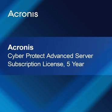 Licence d'abonnement Acronis Cyber Protect Advanced Server, 5 ans