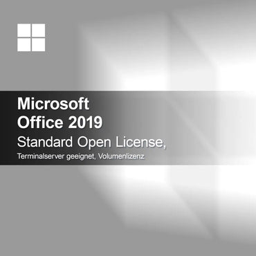 Microsoft Office 2019 Standard Licence Open, compatible Terminalserver, licence en volume