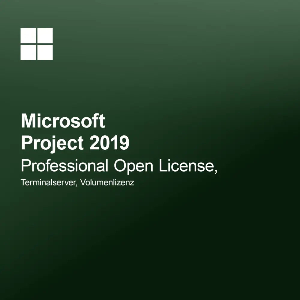 Microsoft Project 2019 Professional Open License, Terminalserver, Volumenlicens