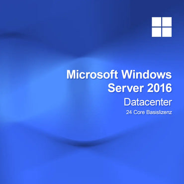 Microsoft Windows Server 2016 Datacenter 24 Core Basislicens