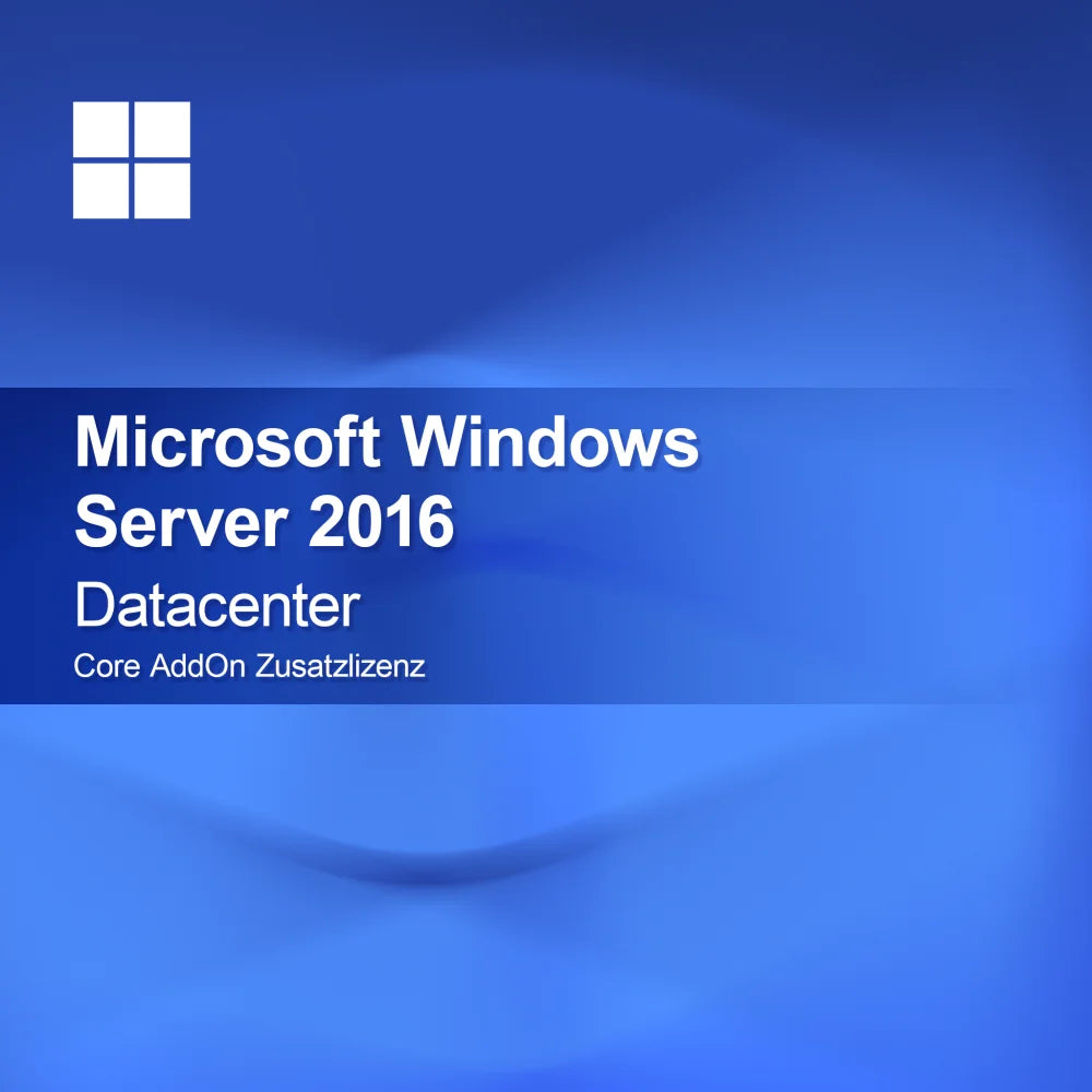 Microsoft Windows Server 2016 Datacenter, Core AddOn ekstra licens