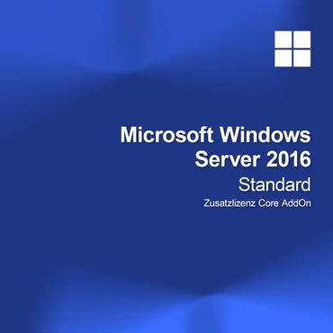 Microsoft Windows Server 2016 Standard Ekstra licens Core AddOn