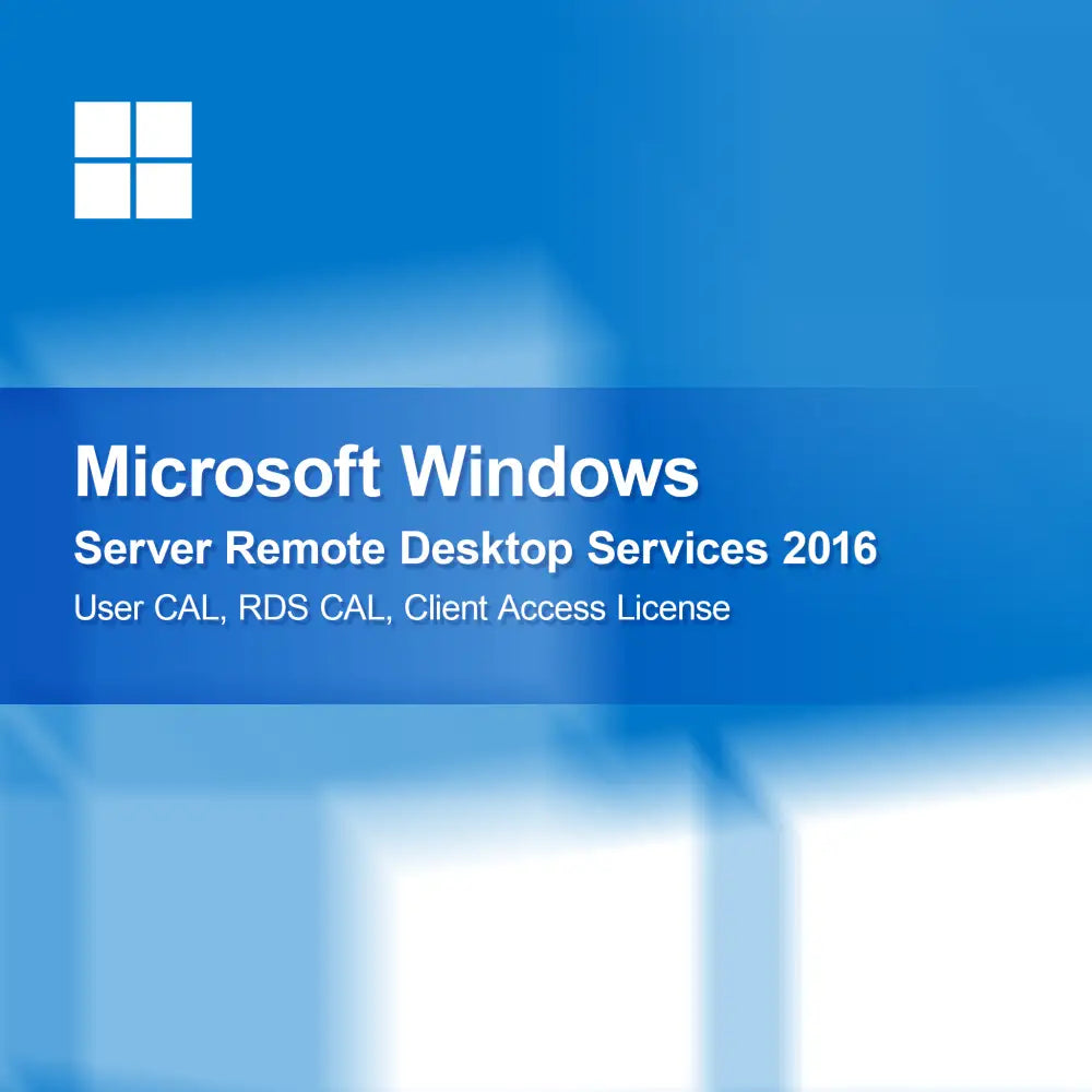 Microsoft Windows Server Remote Desktop Services 2016 Bruger CAL, RDS CAL, Klientadgangslicens