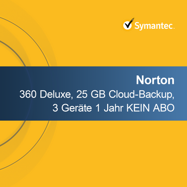 Norton 360 Deluxe, 25 GB Cloud-sikkerhedskopi, 3 enheder 1 år INGEN ABONNEMENT