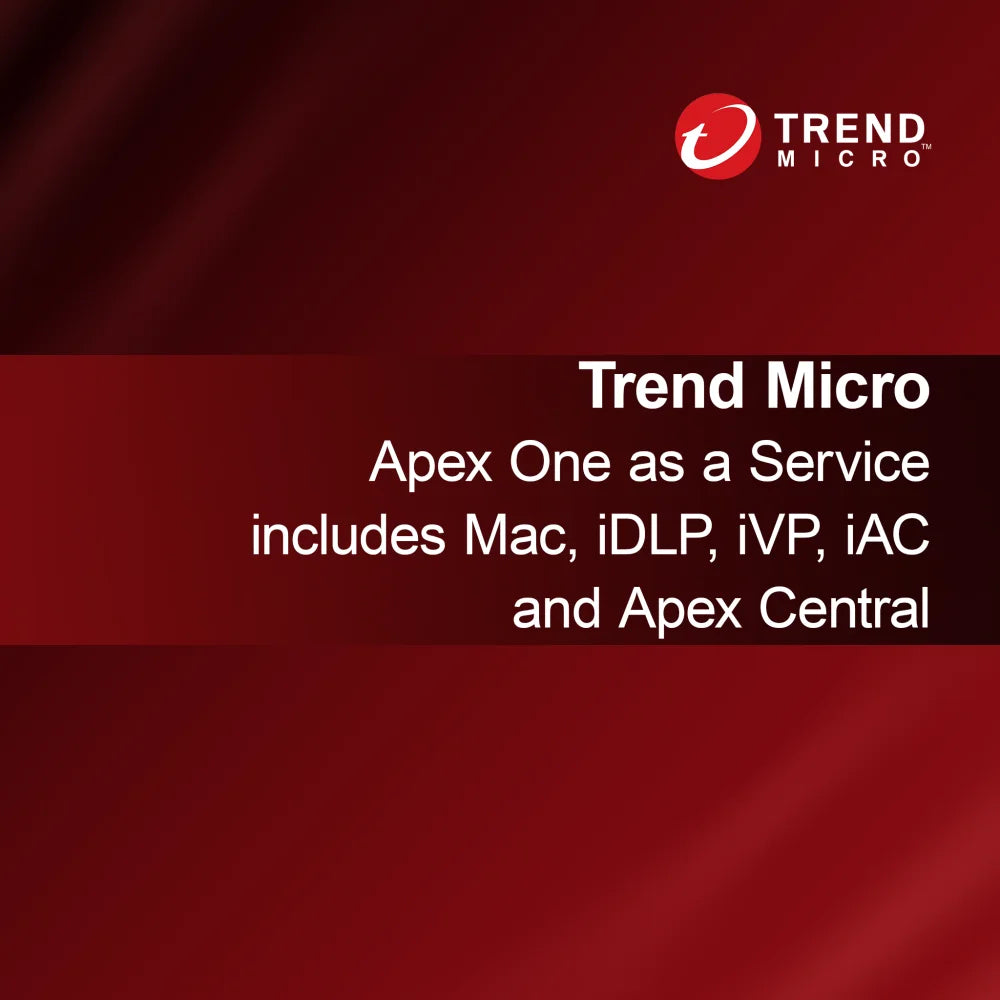 Trend Micro Apex One som en tjeneste inkluderer Mac, iDLP, iVP, iAC og Apex Central