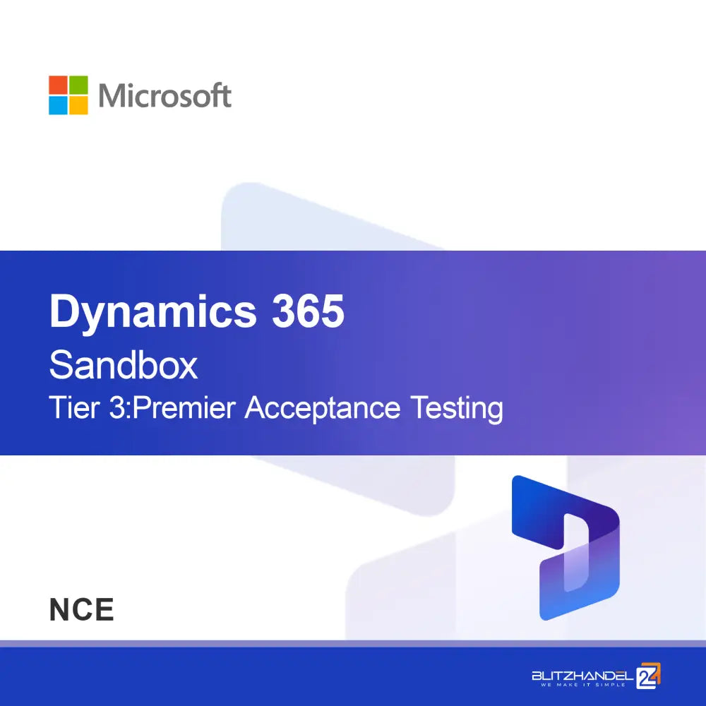 Dynamics 365 Operations - Sandbox Tier 3: Premier Accepttest