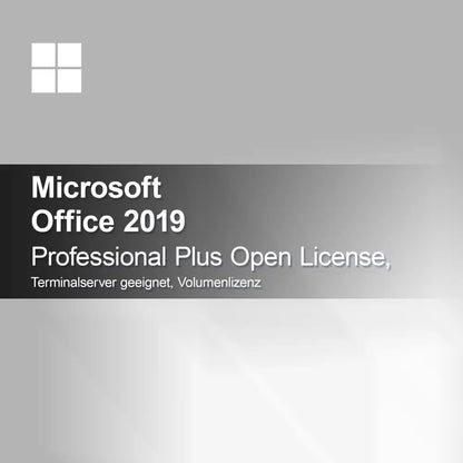 Microsoft Office 2019 Professional Plus Open License, Terminalserver egnet, volumenlicens