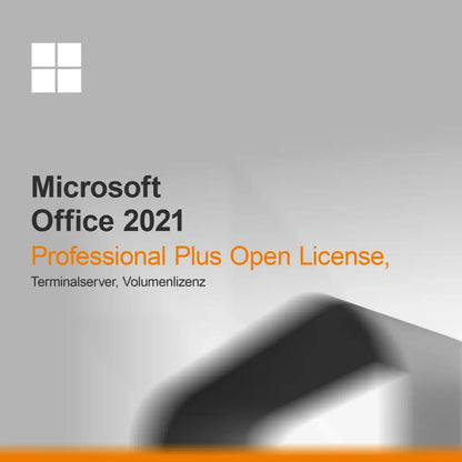 Microsoft Office 2021 Professional Plus Open License, Terminalserver, Volumenlicens
