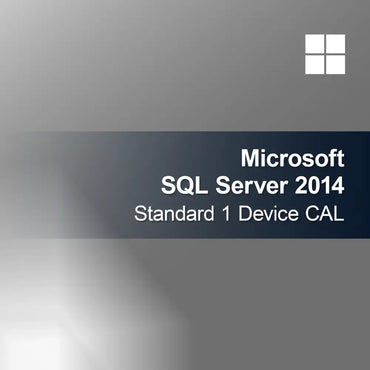Microsoft SQL Server 2014 Standard 1 licence d'accès client par appareil