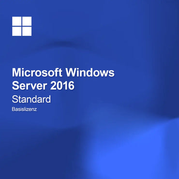 Licence de base Microsoft Windows Server 2016 Standard