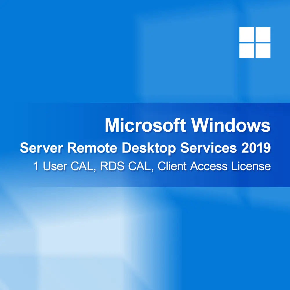 Microsoft Windows Server Remote Desktop Services 2019, 1 bruger CAL, RDS CAL, klientadgangslicens