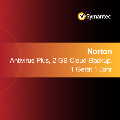 Norton Antivirus Plus, 2 GB Cloud-backup, 1 enhed 1 år